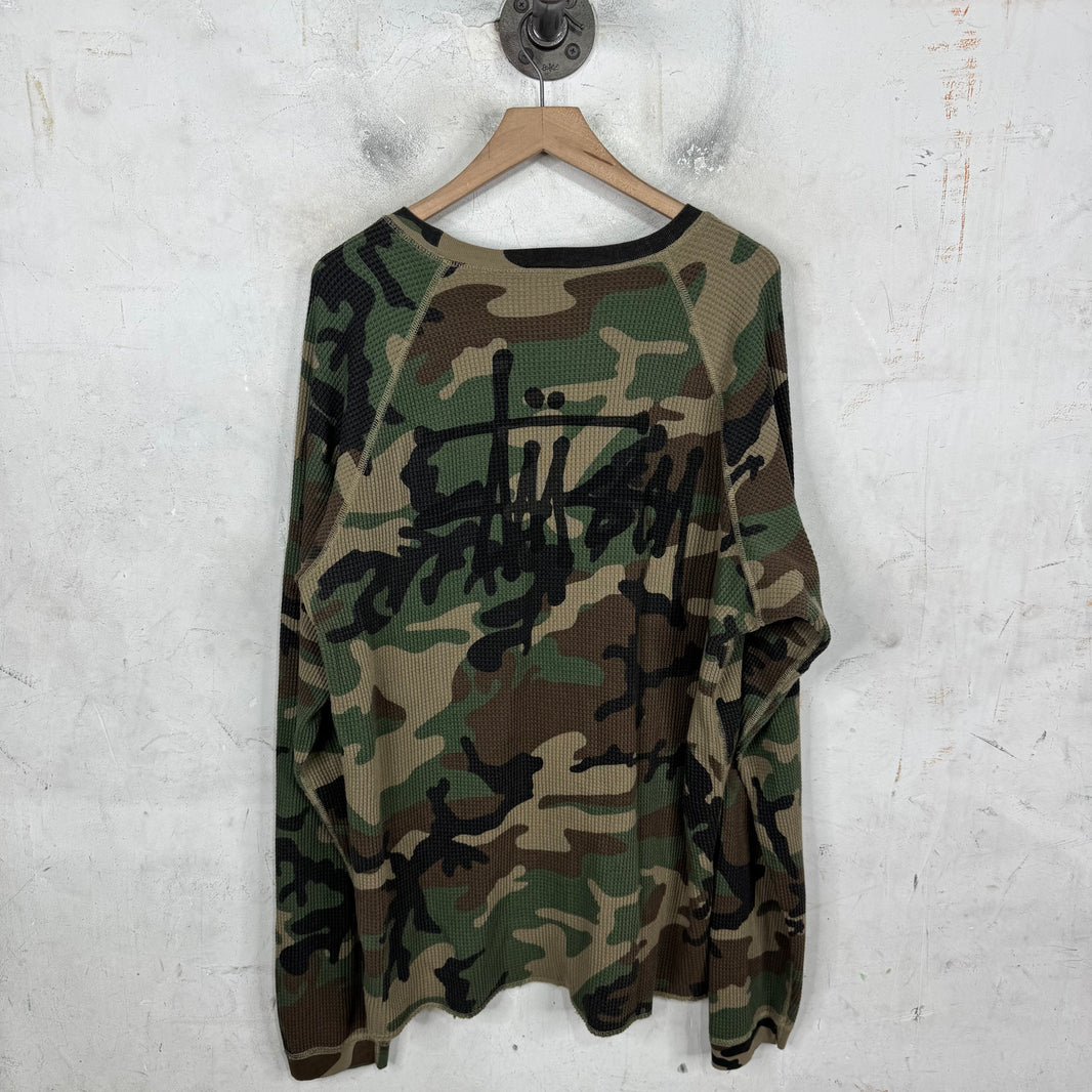 Stussy Camo Logo Thermal