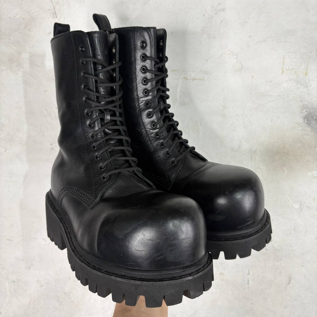 Balenciaga Leather Stomper Boot