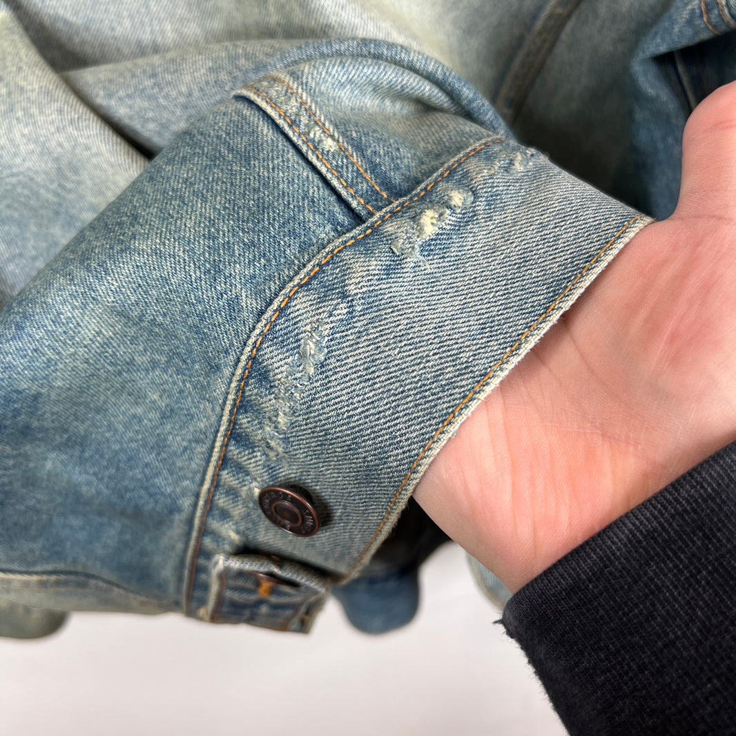 Balenciaga Waxed Trucker Jacket