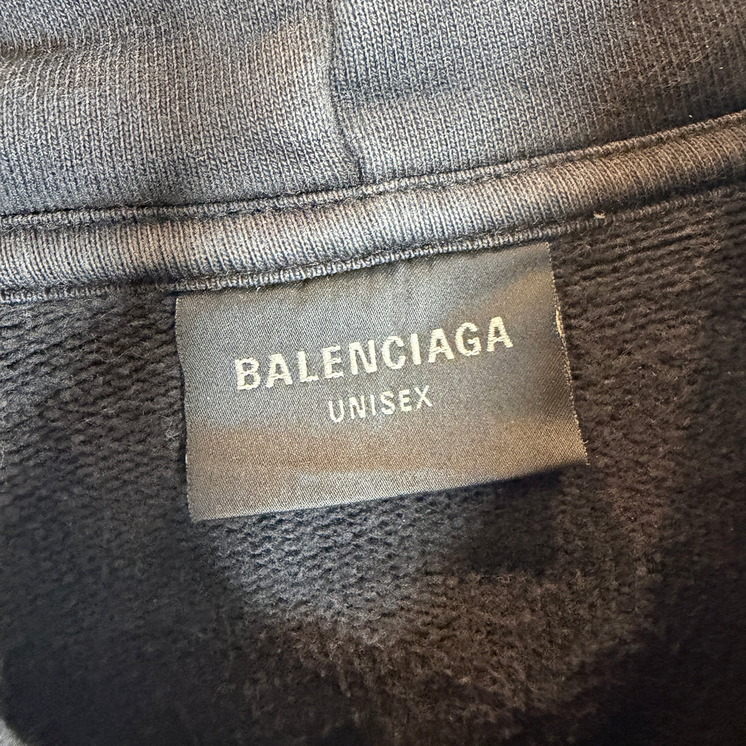 Balenciaga See Now Buy Now Distressed Hoodie