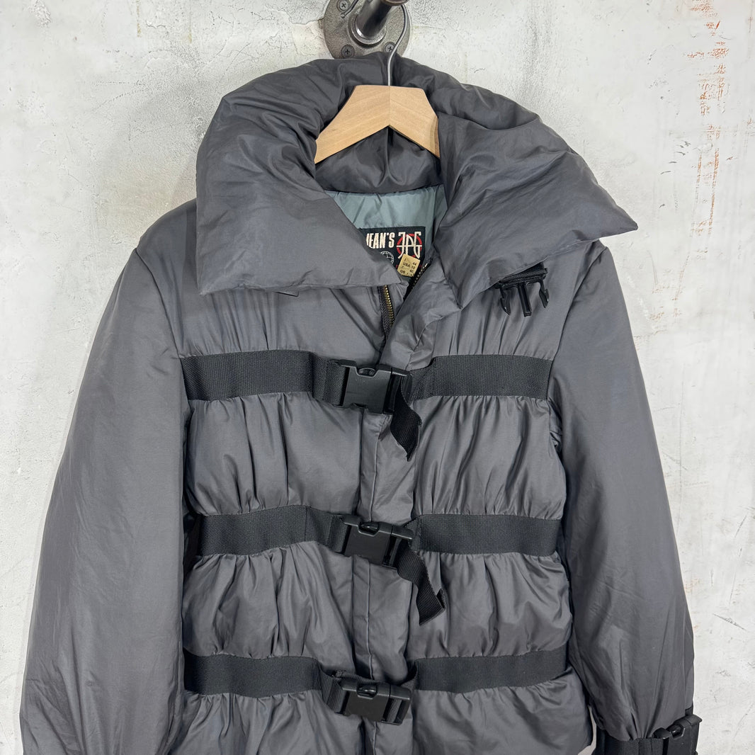 Jean Paul Gaultier Vintage Grey Bondage Puffer