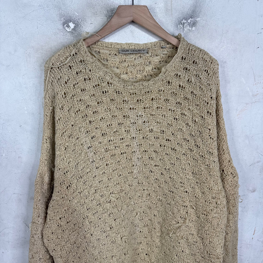 Our Legacy Distressed Popover Roundneck Sweater