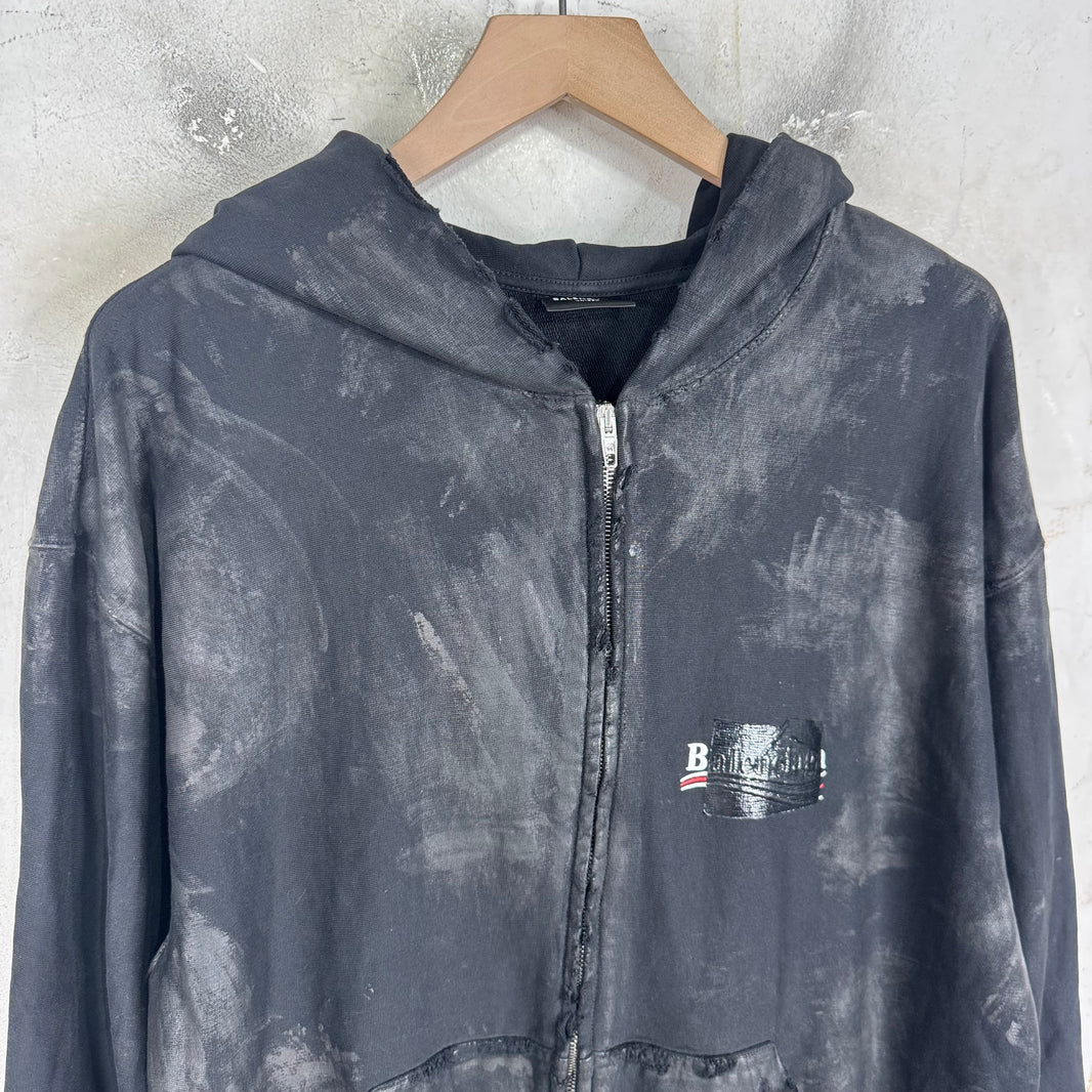 Balenciaga Campaign Mud Gaffer Zip Hoodie
