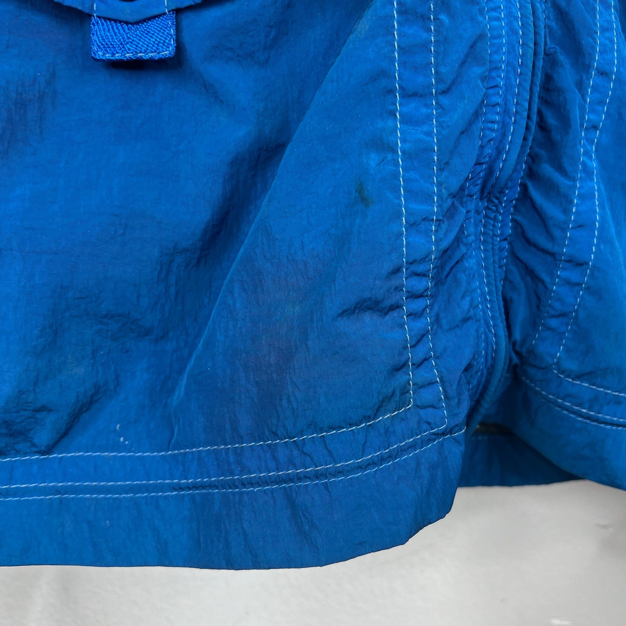 CP Company Blue Polyamide Goggle Jacket