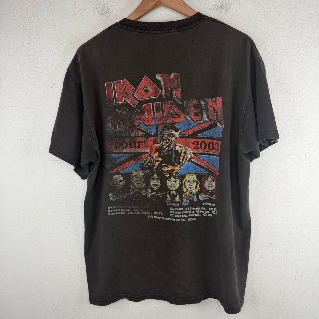 Vintage Smoked Iron Maiden 2003 Tour T-Shirt