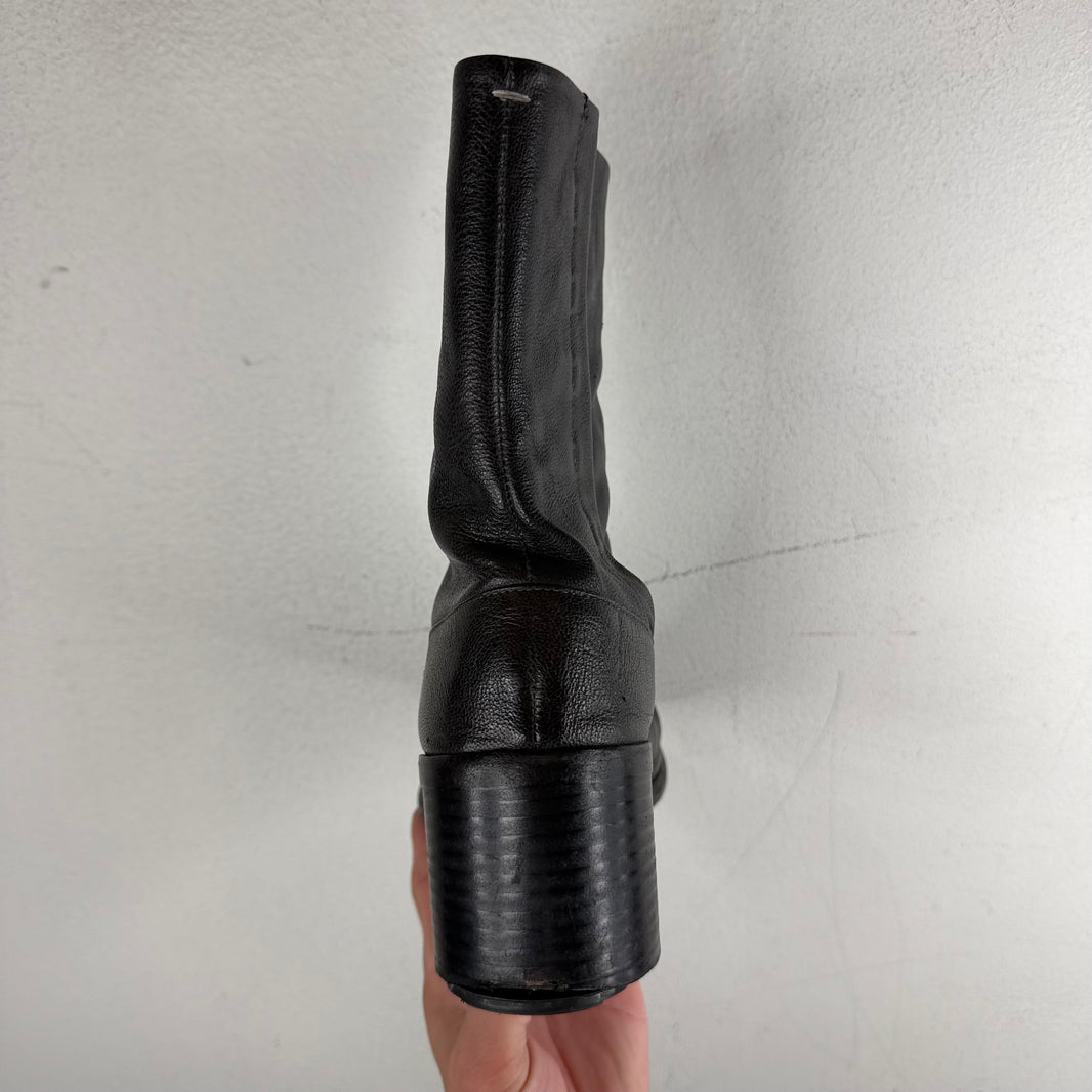 Margiela Leather Tabi Ankle Boots