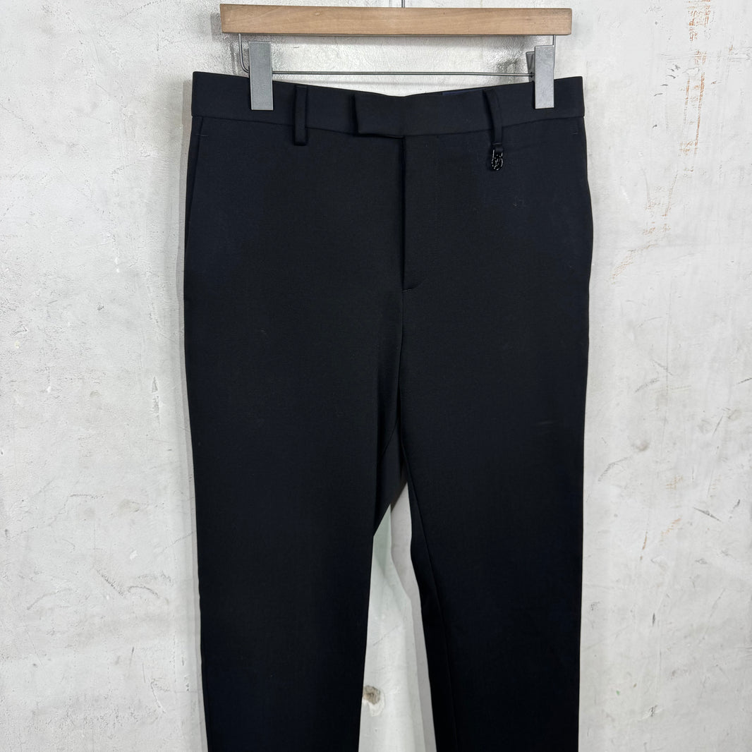 Louis Vuitton Heel Zip Black Trousers
