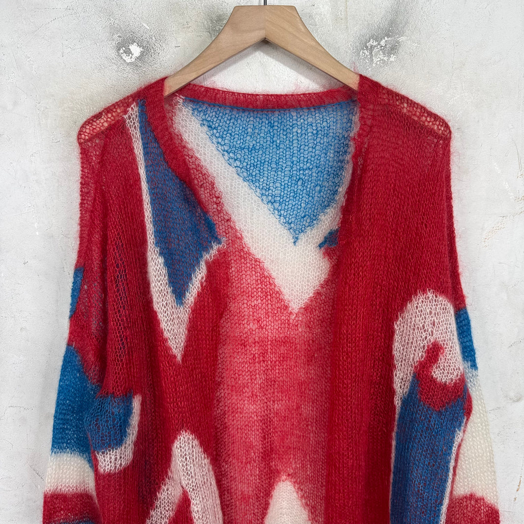 Chrome Hearts Star Patch Split Mohair Sweater