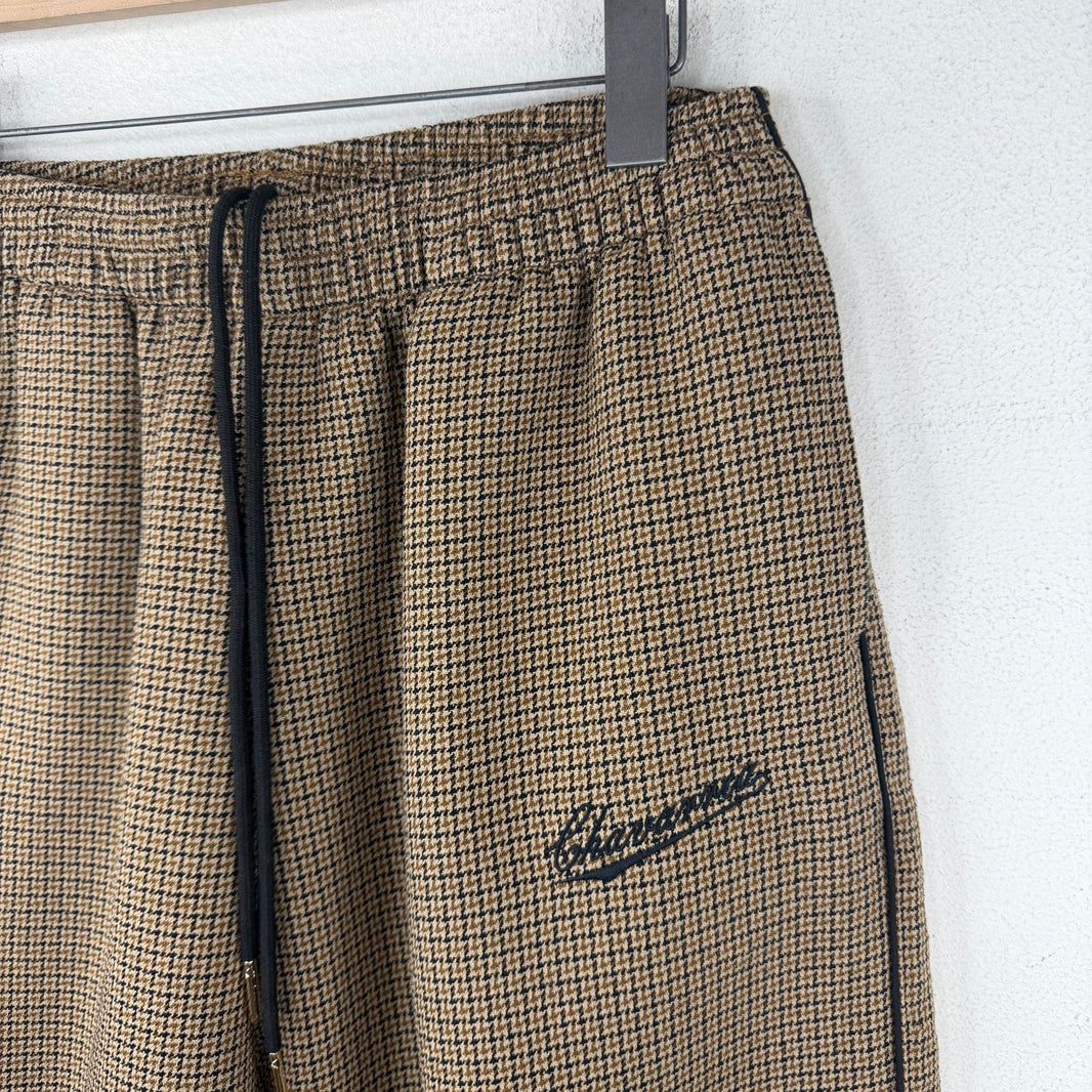 Willy Chavarria Houndstooth Elastic Band Lounge Pants