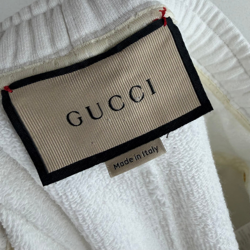 Gucci White Cargo Sweatpants