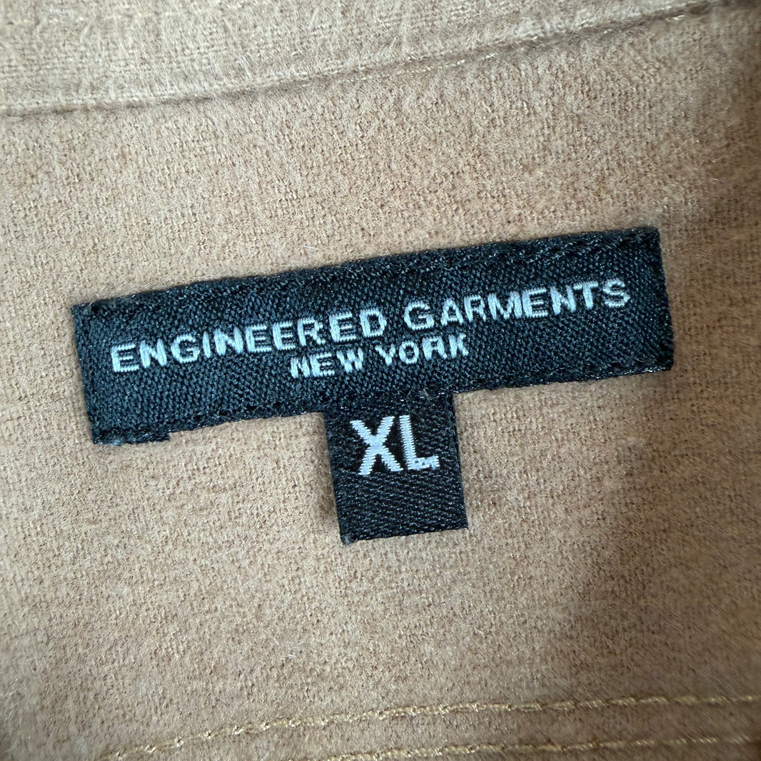 Engineered Garments Brown Cotton Button Up Shirt