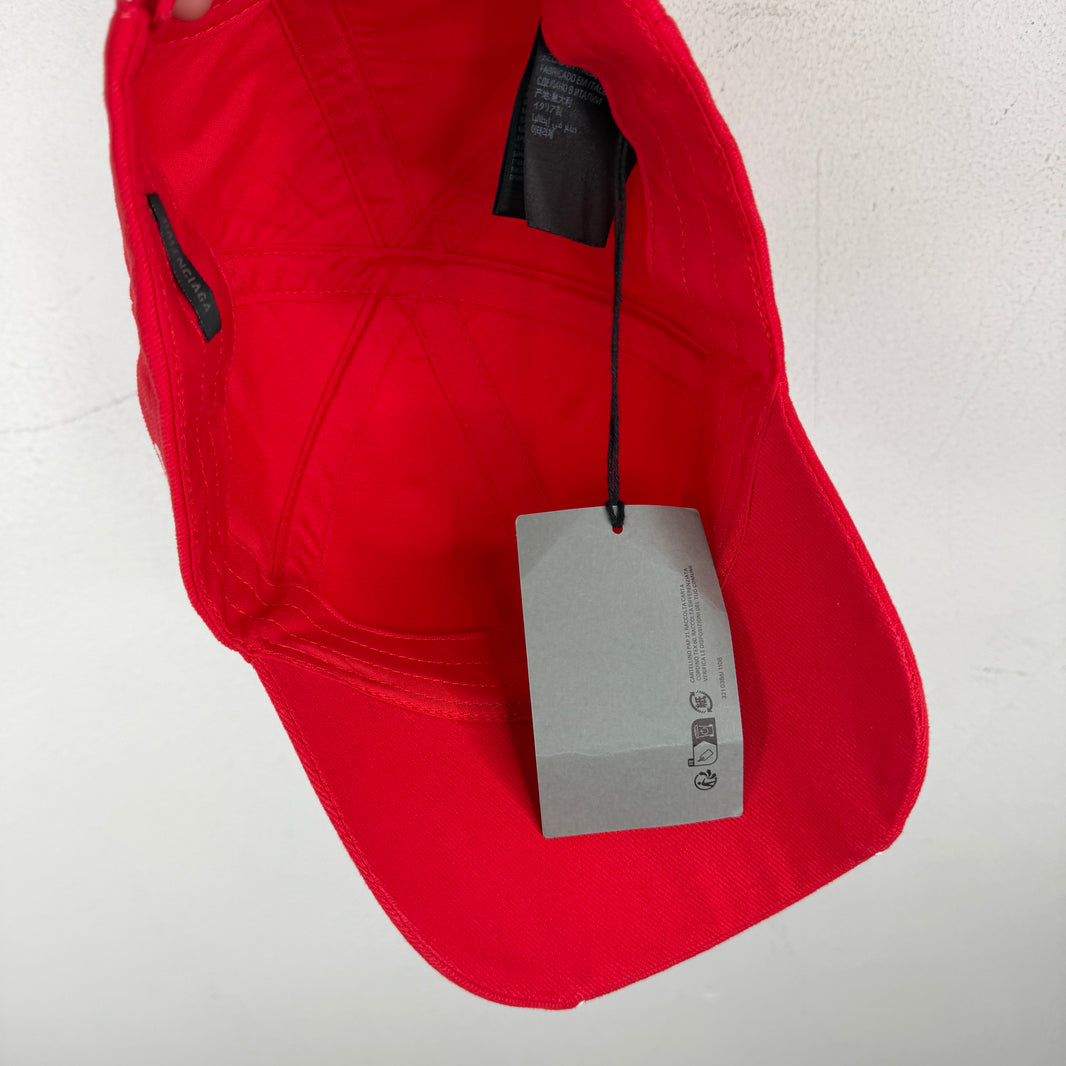 Balenciaga Aoyama Red Lion Crest Hat