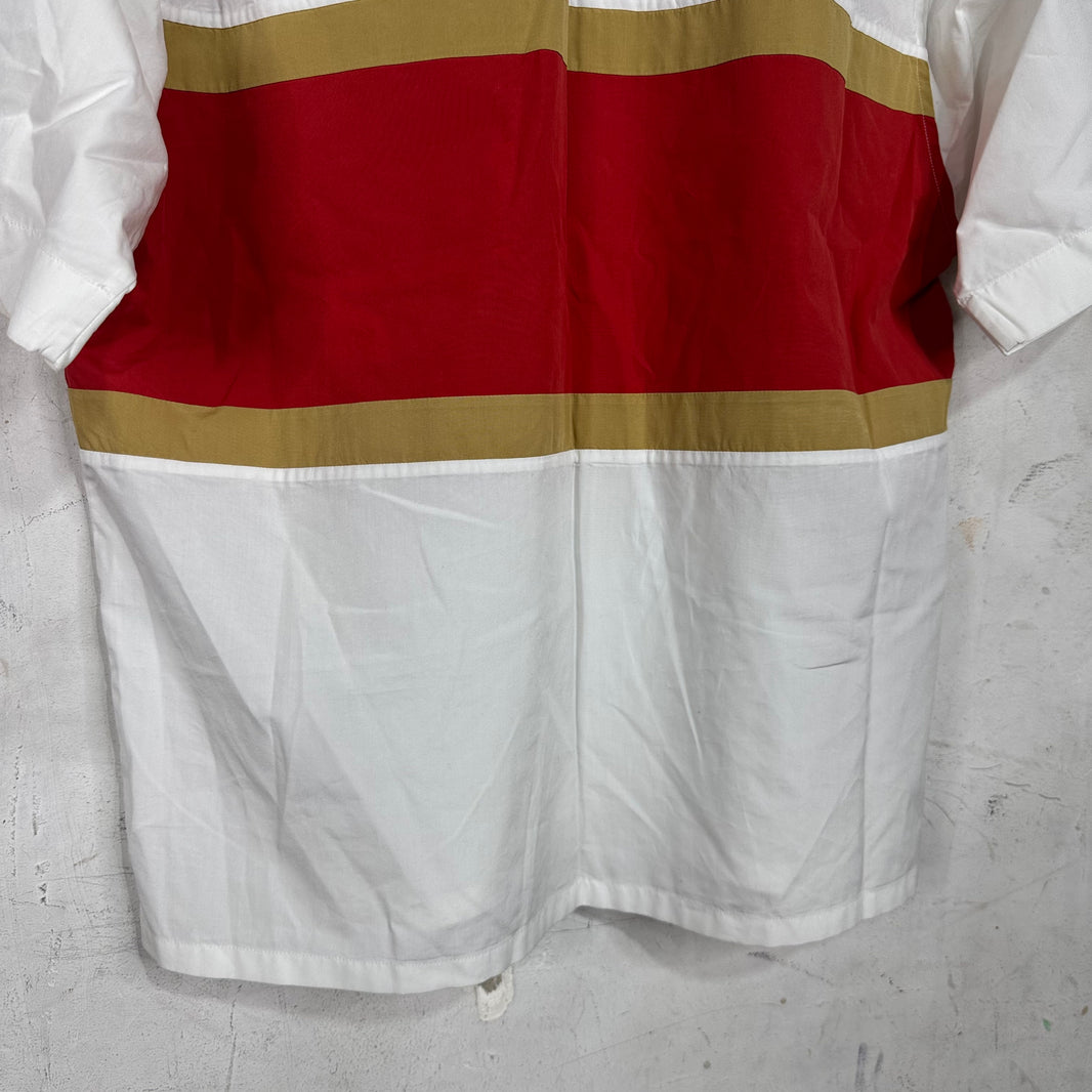 Marni White Striped Pocket S/S Shirt