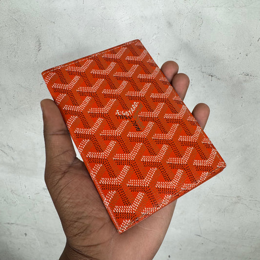 Goyard Orange Passport Holder