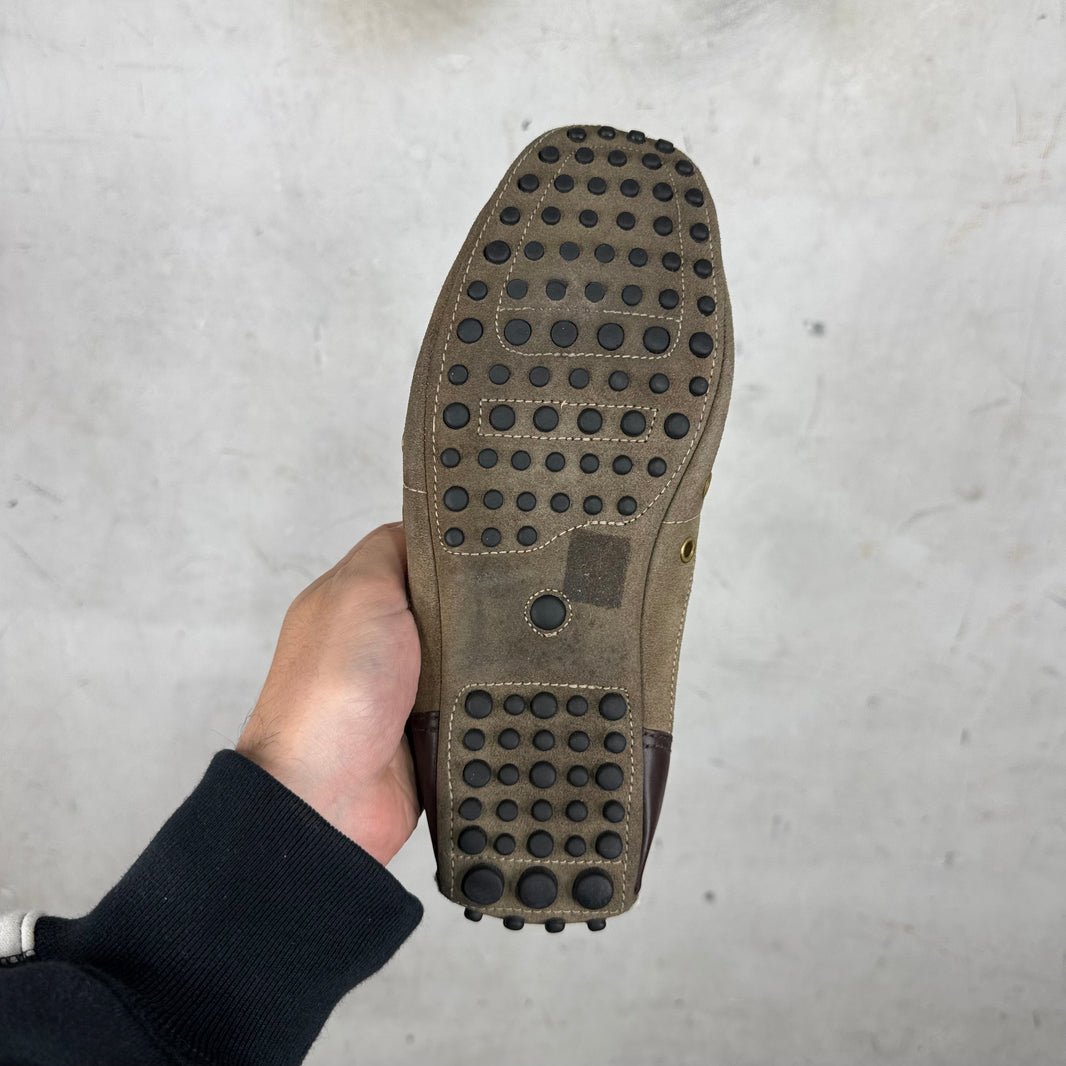 Prada Suede Mesh Car Shoes