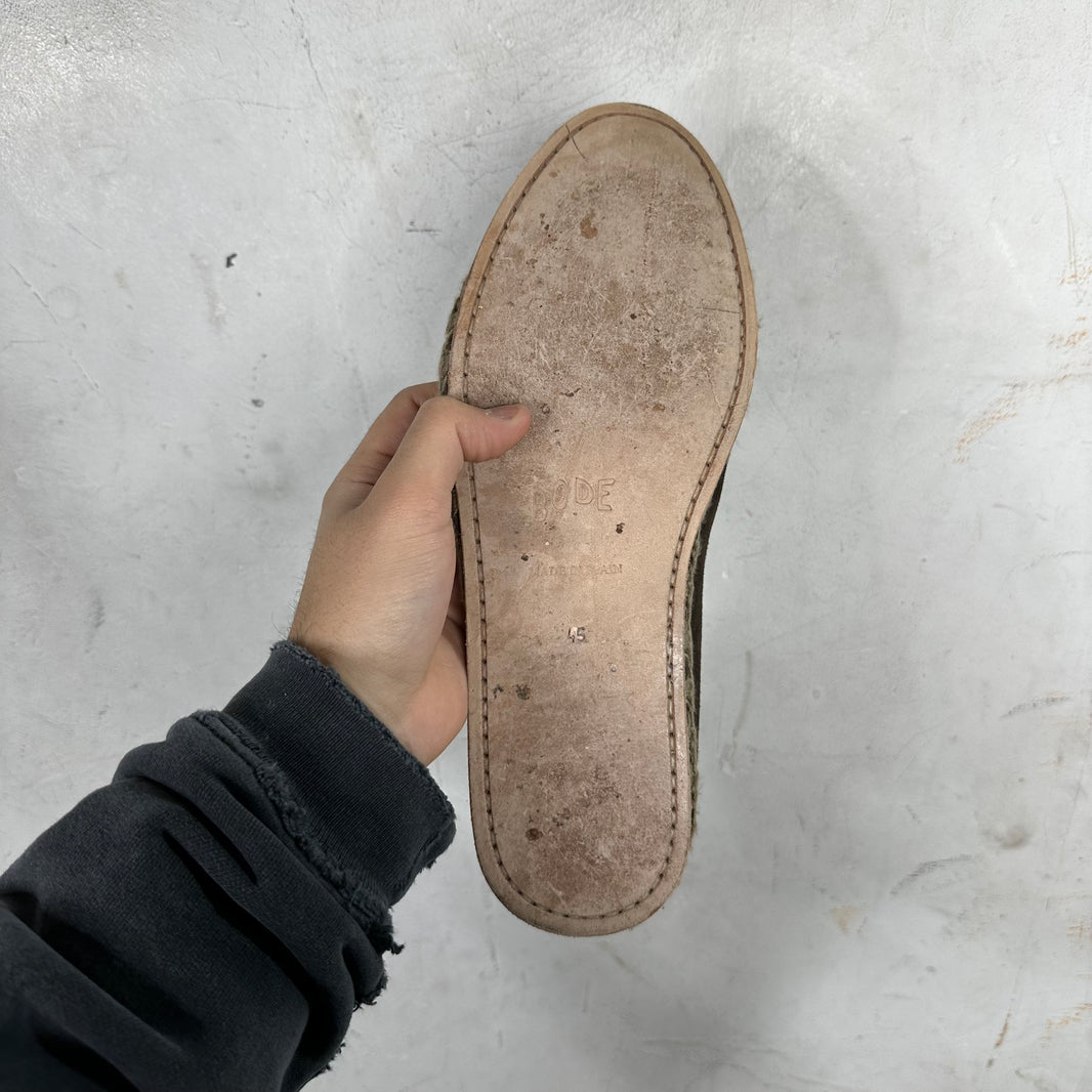 Bode Greco Shearling Slippers