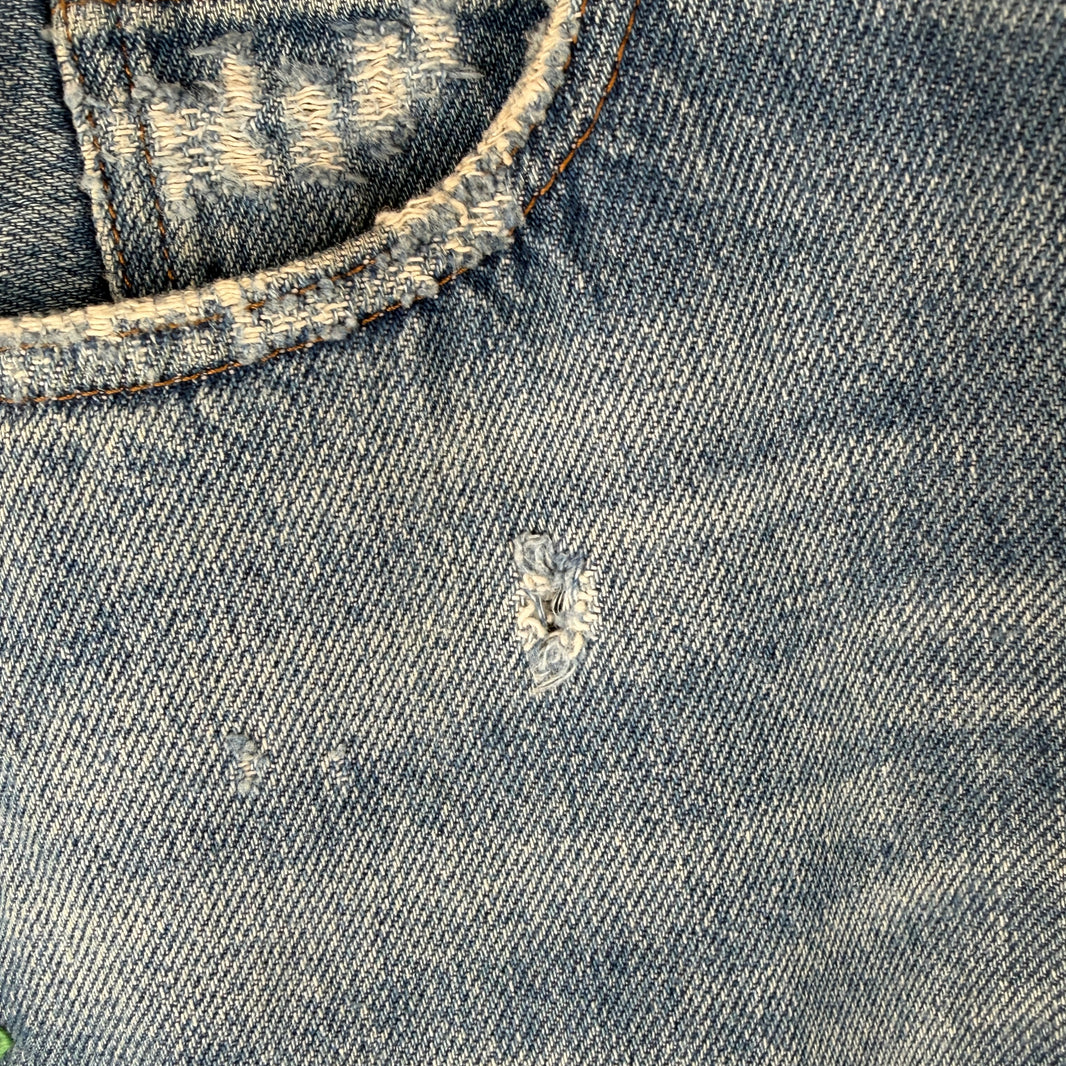 Gucci Embroidered Bird Jeans