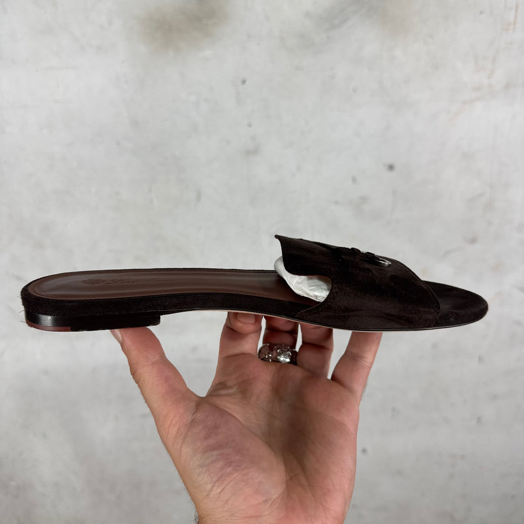 Loro Piana Suede Summer Charm Flats