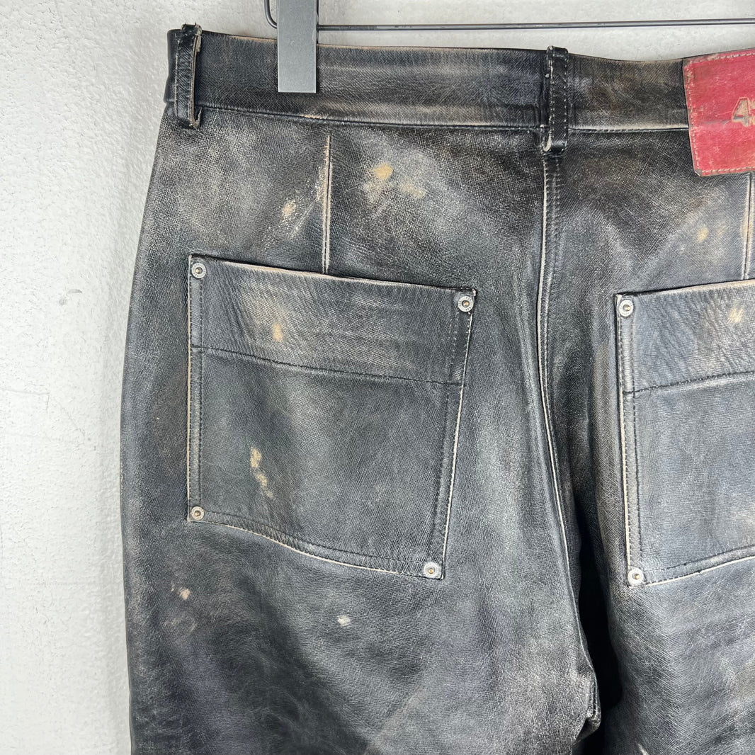 424 Leather Double Knee Trousers
