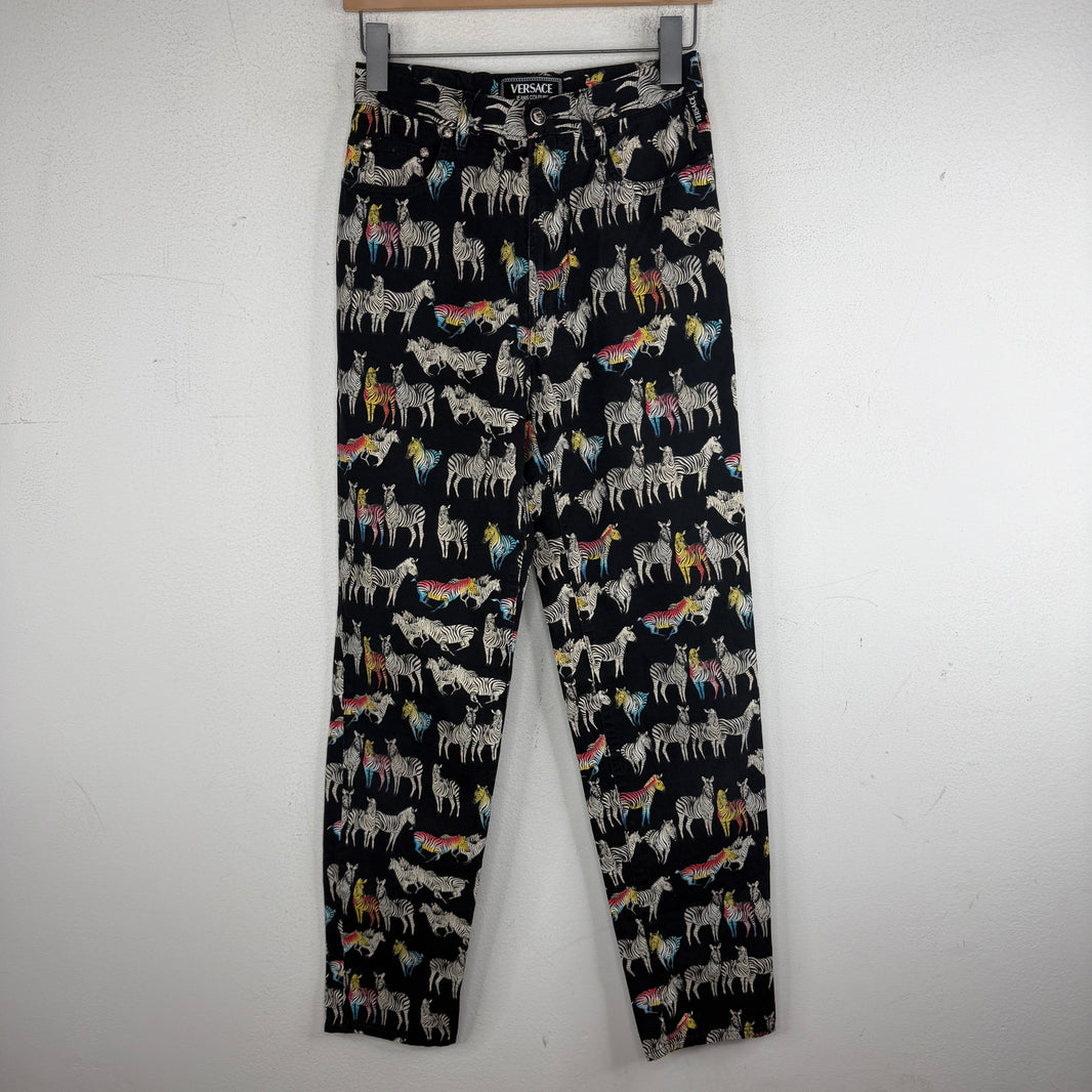 Versace AOP Zebra Jeans