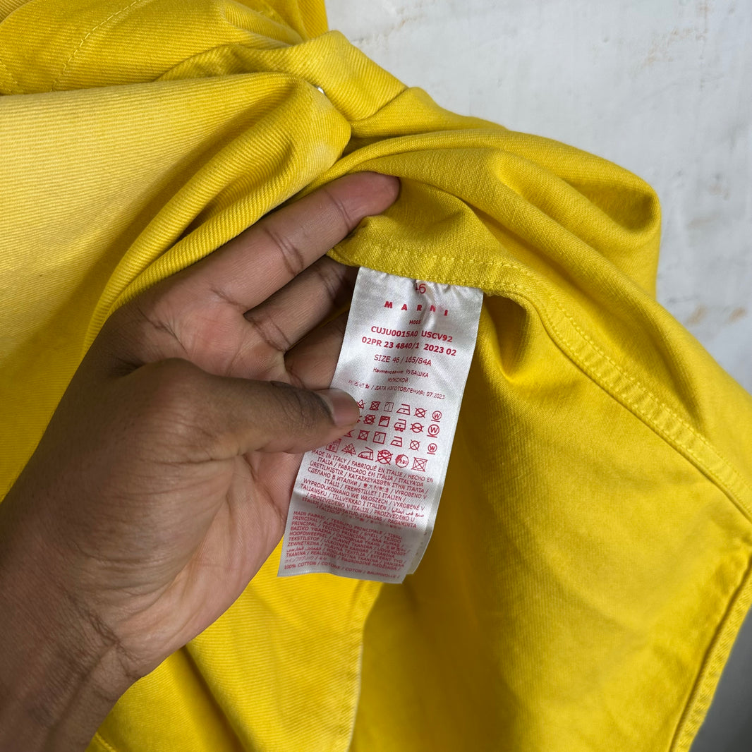 Marni Yellow Denim Shirt