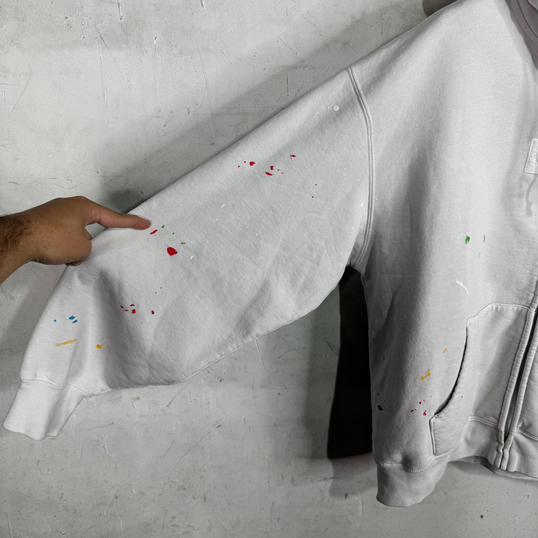 Supreme x MM6 White Zip Hoodie