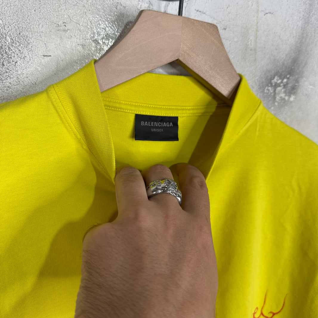 Balenciaga Yellow Darkwave T-Shirt