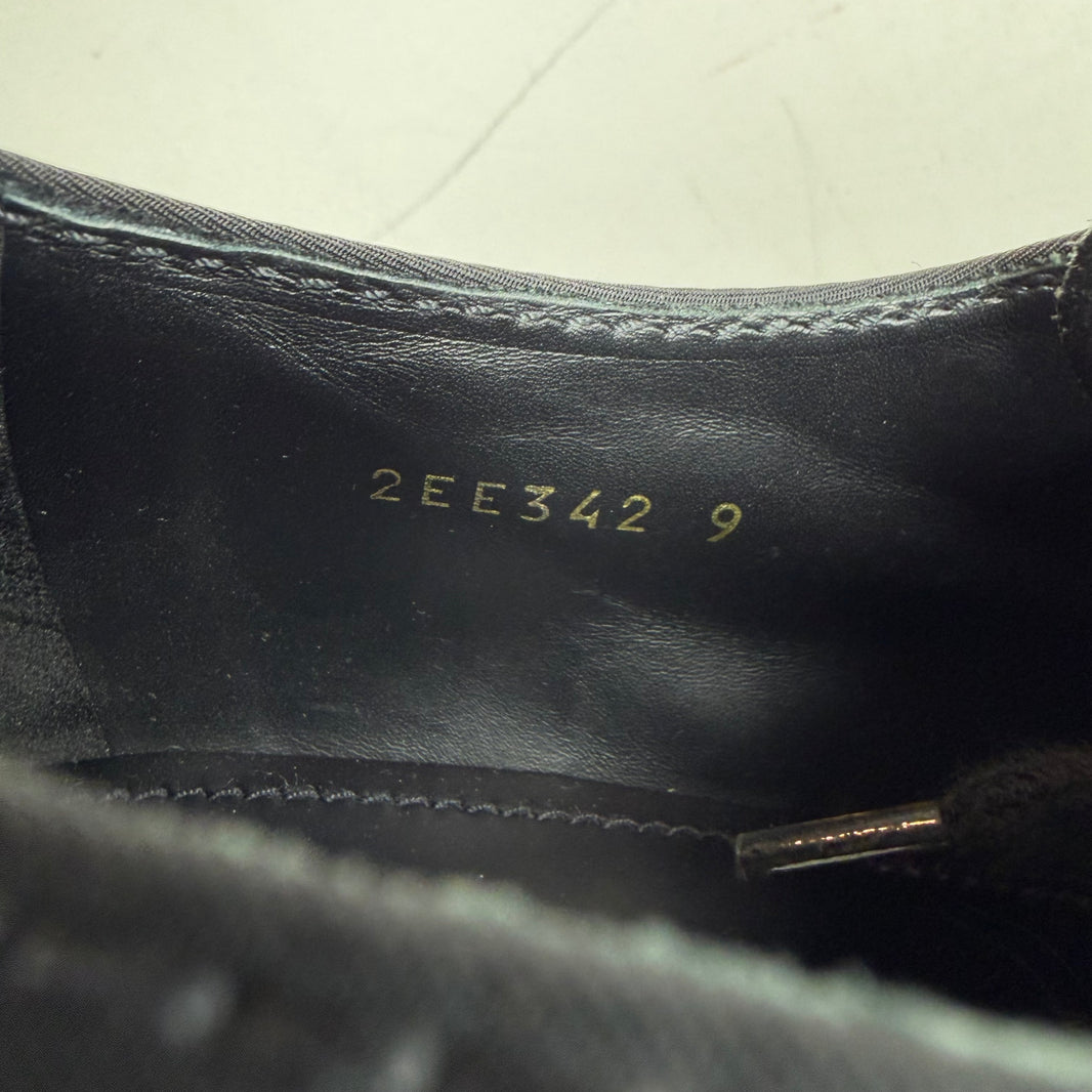 Prada Nylon/Leather Monolith Derbies