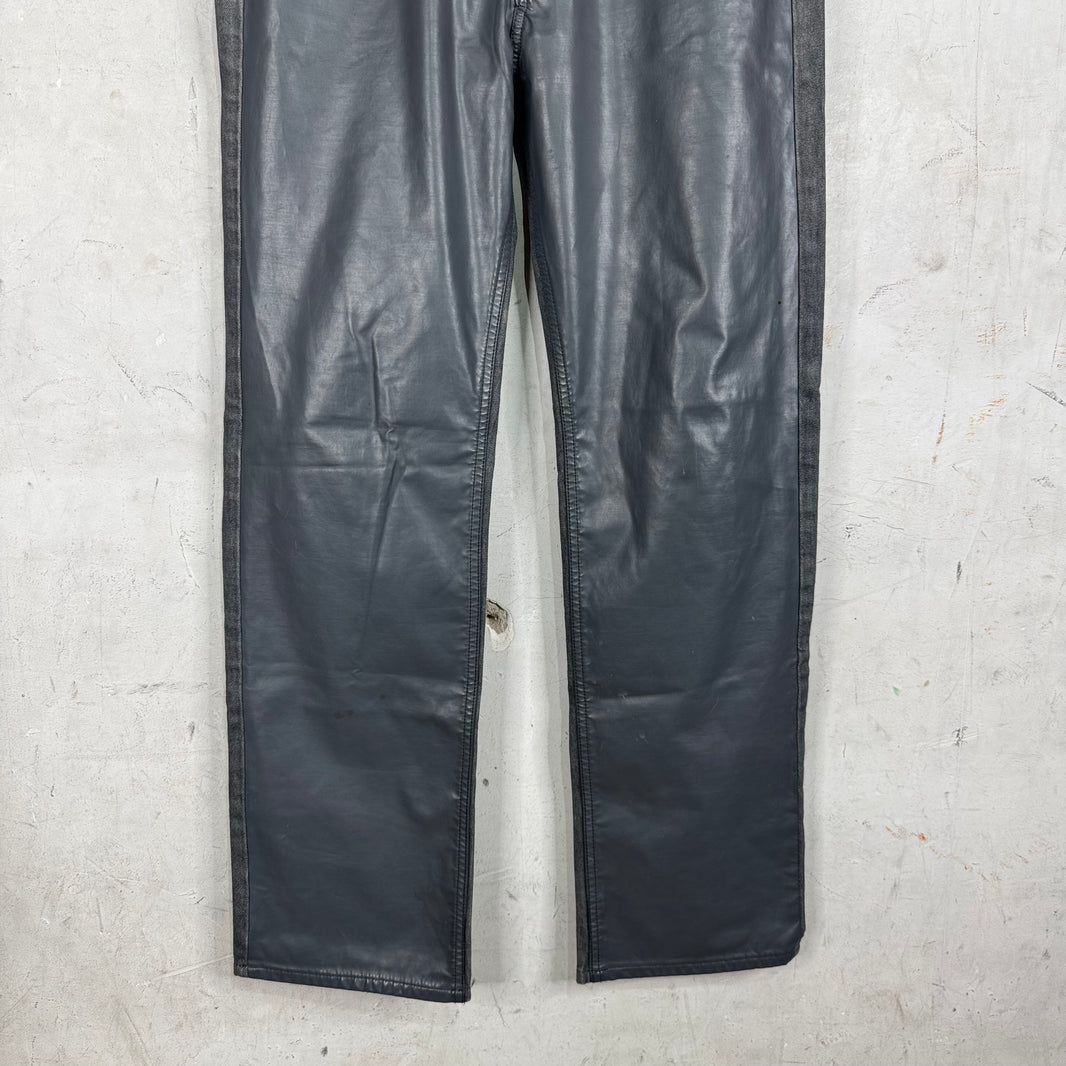 Dries Van Noten Hybrid Coated Denim Jeans
