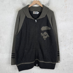 Bape Logo Zip Cowichan Sweater