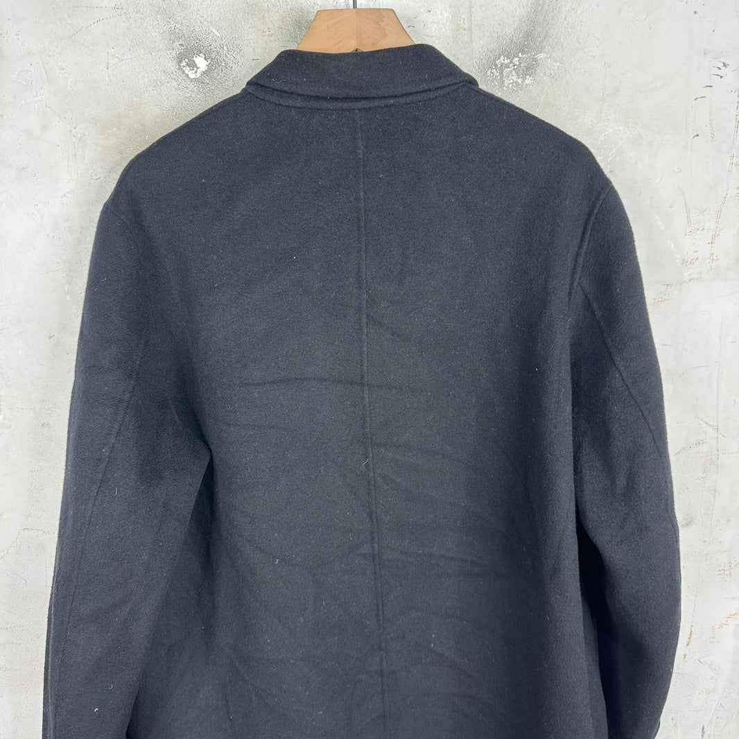 Acne Studios Unlined Black Wool Coat