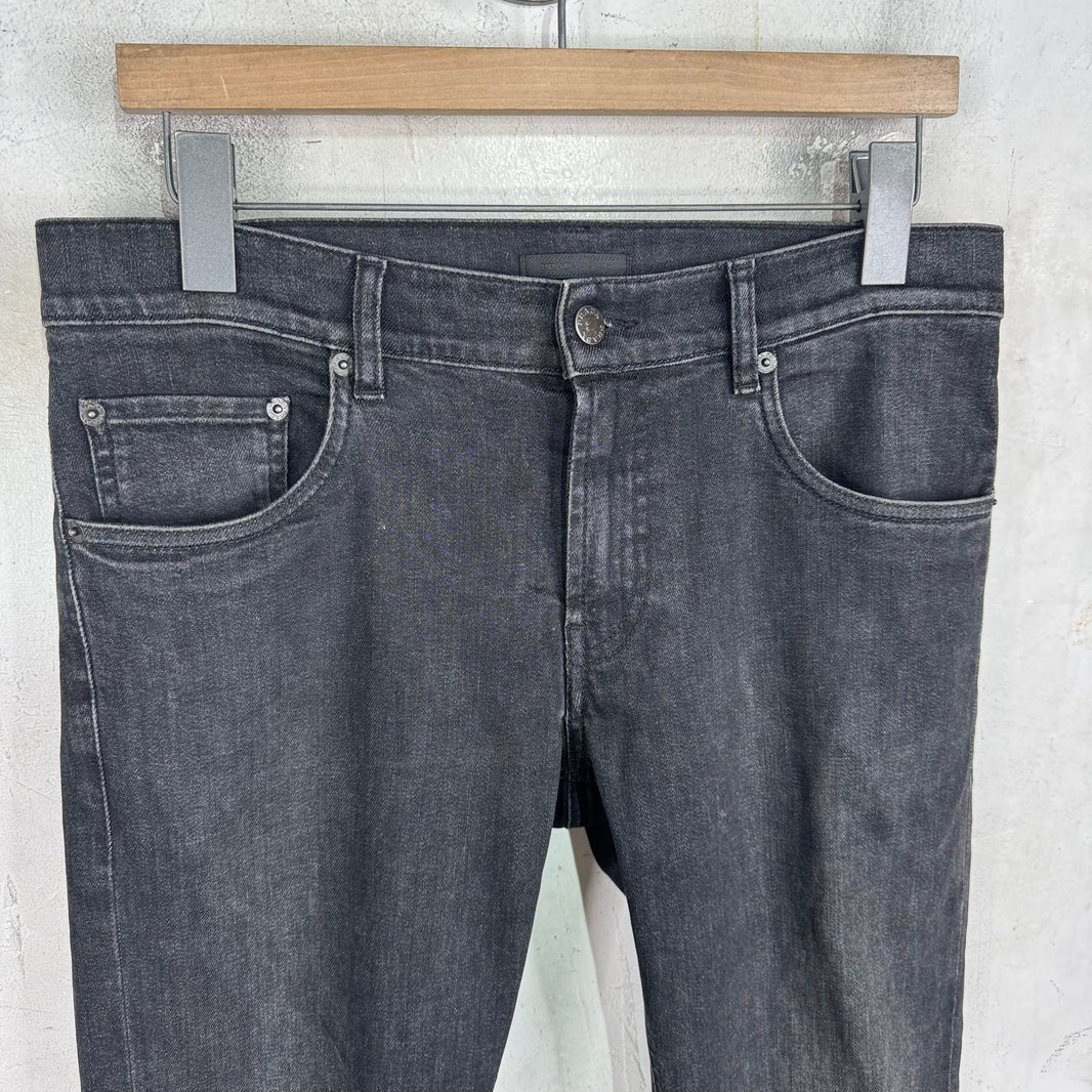 Prada Washed Black Skinny Jeans