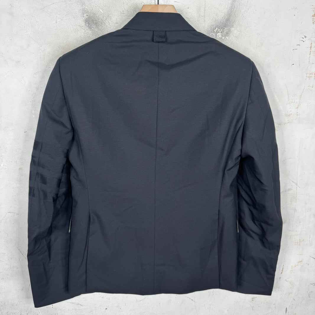 Thom Browne Black Classic Striped Blazer