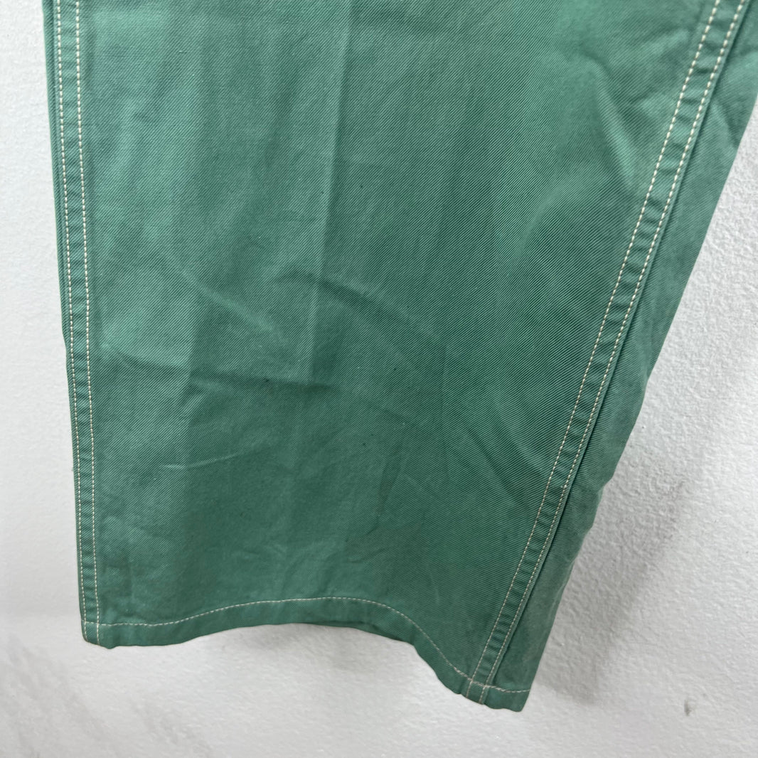 Visvim Green Buckle Back Trousers