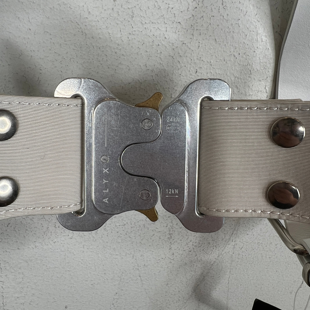 Alyx White Leather Chest Harness