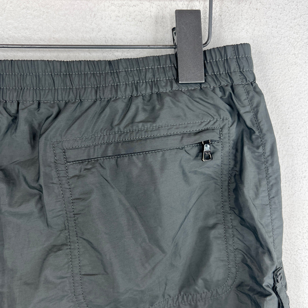 Prada Gray Side Zip Swim Shorts