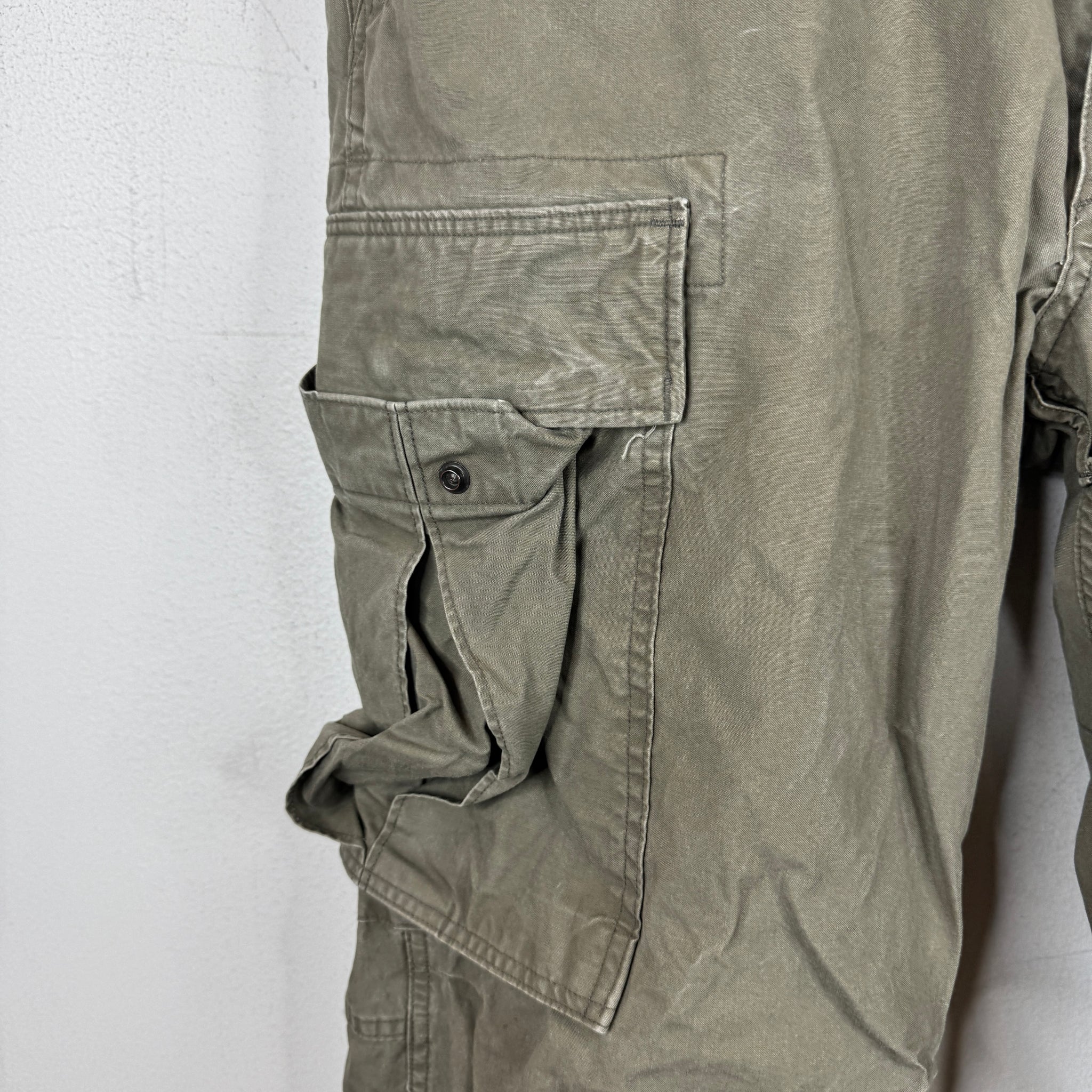RRL Green Military Cargo Pants