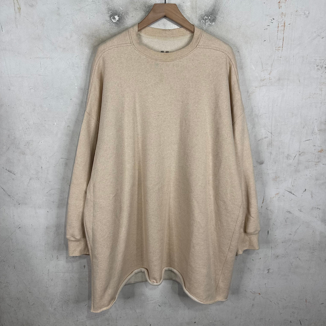 Rick Owens Hollywood Natural Long Crewneck