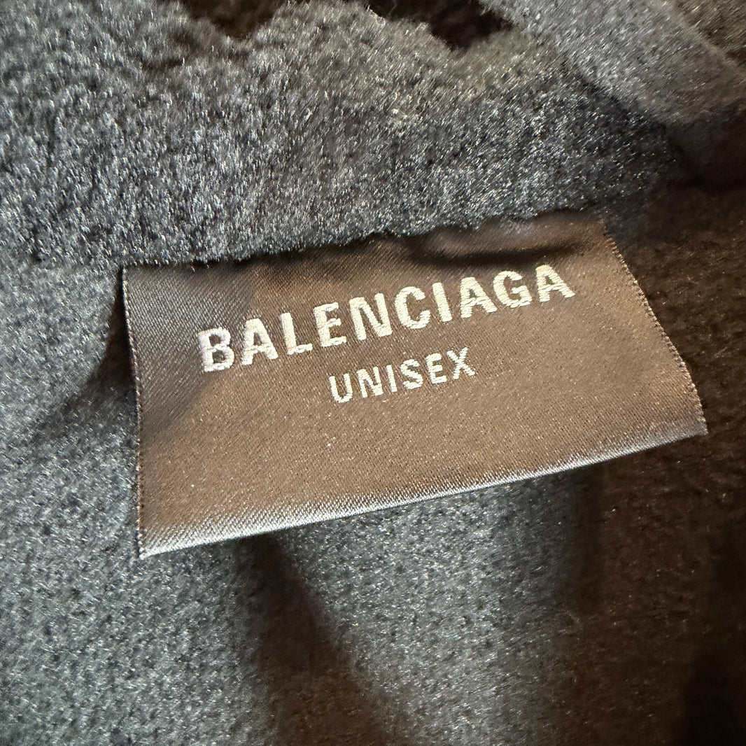 Balenciaga Montaigne Fleece Zip Up Hoodie