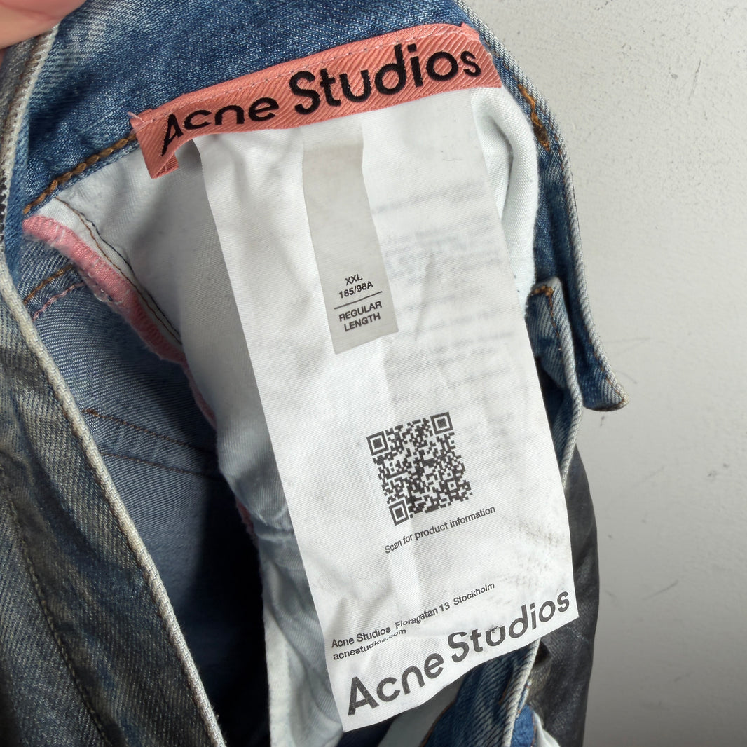 Acne Studios 2021M Charcoal Waxed Denim Jeans