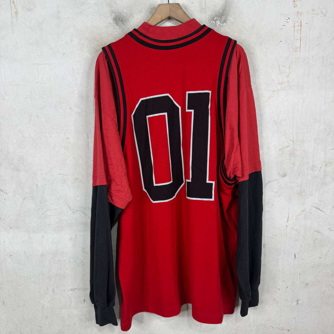 Balenciaga Basketball Jersey Layered L/S T-Shirt