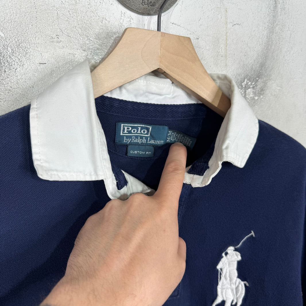 Ralph Lauren Navy White #3 Big Pony Polo