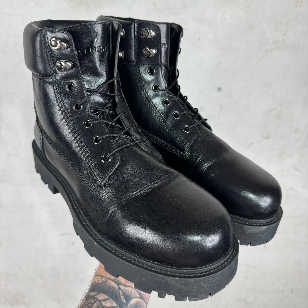Givenchy Leather Lug Boots