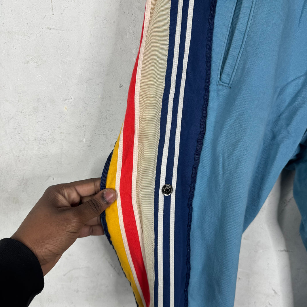 Greg Lauren FW19 Blue Striped Track Sweatpants