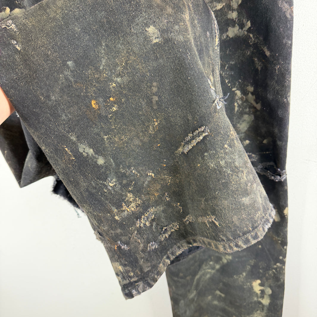 Balenciaga Mud Wash Destroyed Jeans