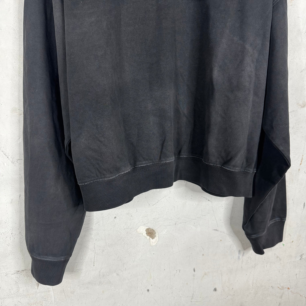 424 Black Zip Up Crest Hoodie