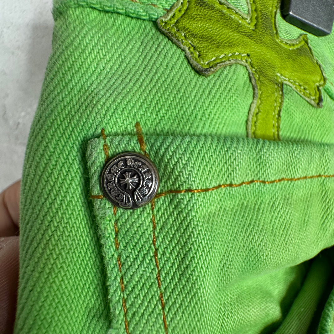 Chrome Hearts Levis Green Patch 501 Jeans