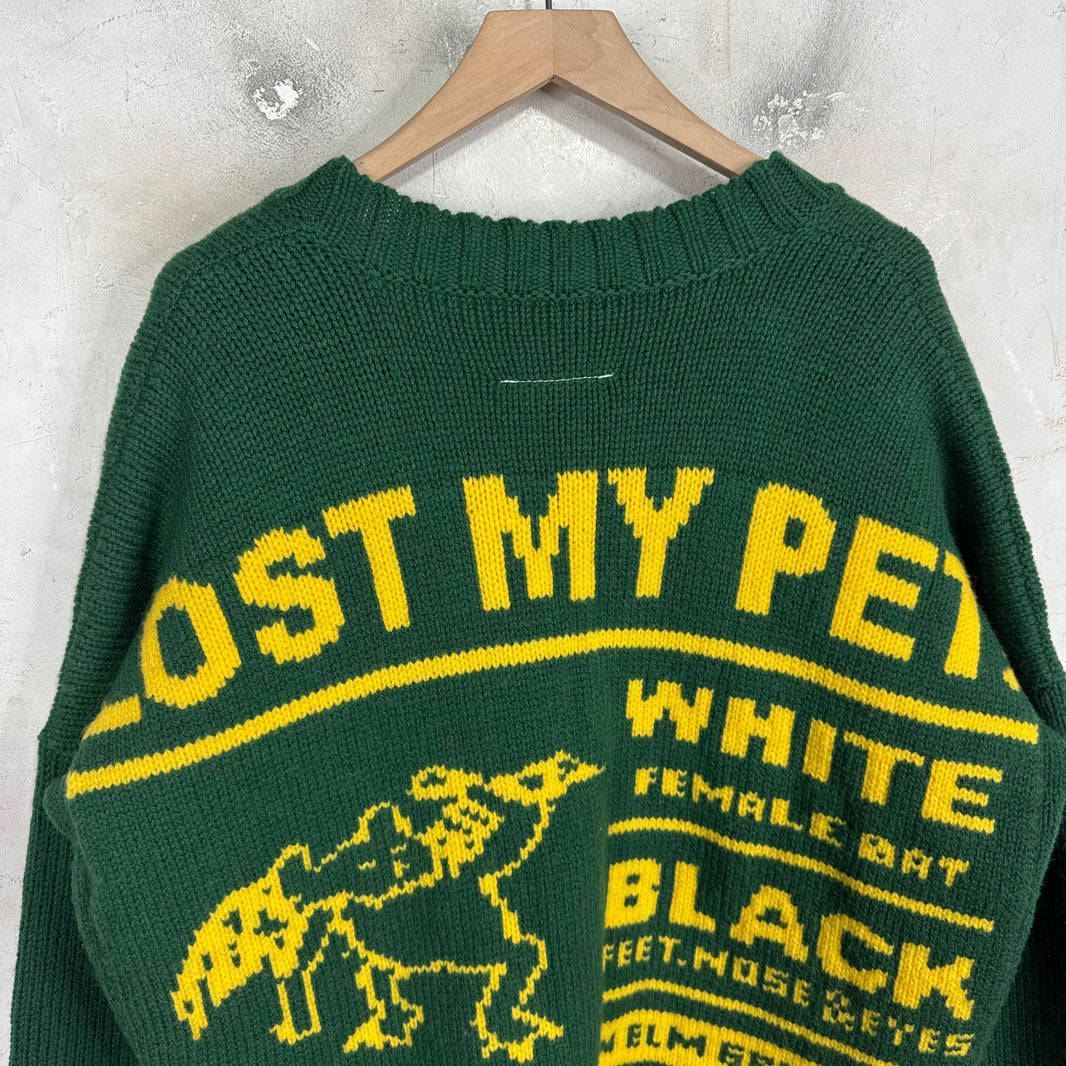 MM6 Lost Pet Heavy Cardigan