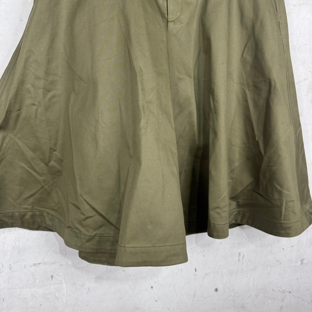 CDG HP Olive Balloon Flared Shorts