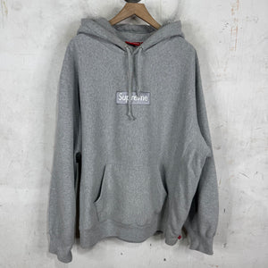 Supreme Grey Tonal Box Logo Hoodie
